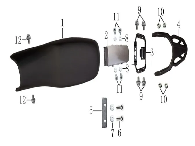 ARKA TUTACAK BAĞLANTI DEMİRİ (TK03)125-R